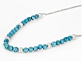 Pre-Owned Kingman Turquoise Silver Station Necklace