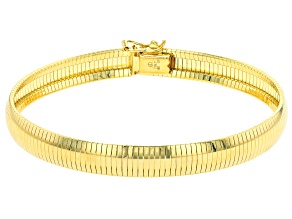 Pre-Owned Moda Al Massimo 18K Yellow Gold Over Bronze Bracelet