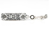 Pre-Owned White Cultured Freshwater Pearl Silver Enhancer Pendant
