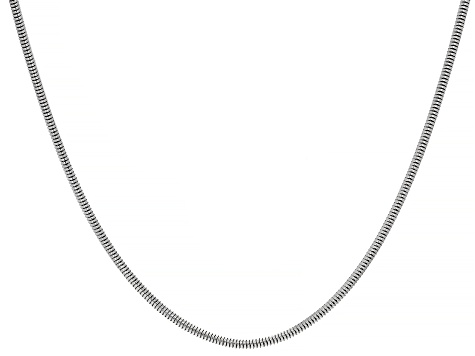 Pre-Owned Stainless Steel Snake 18" Necklace