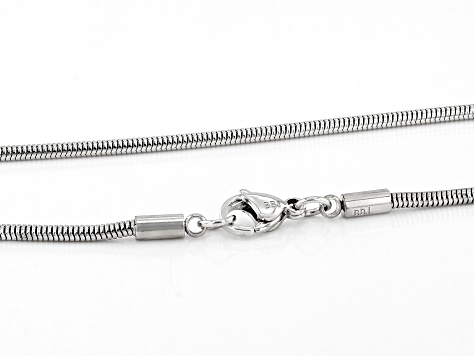 Pre-Owned Stainless Steel Snake 18" Necklace