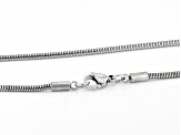 Pre-Owned Stainless Steel Snake 18" Necklace