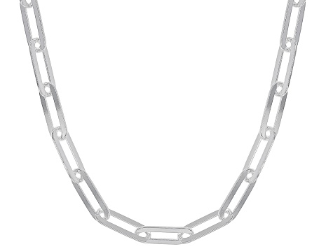 Pre-Owned Sterling Silver 5.9mm Paperclip 18 Inch Chain