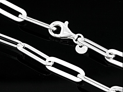 Pre-Owned Sterling Silver 5.9mm Paperclip 18 Inch Chain