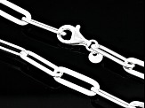 Pre-Owned Sterling Silver 5.9mm Paperclip 18 Inch Chain