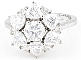 Pre-Owned Moissanite Platineve ring 2.90ctw DEW