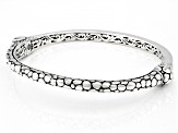 Pre-Owned Sterling Silver Watermark Bangle Bracelet