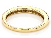Pre-Owned White Diamond 10k Yellow Gold Band Ring 0.40ctw