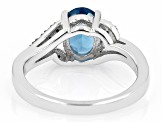 Pre-Owned London Blue Topaz Rhodium Over Sterling Silver Ring 1.95ctw