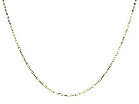 Pre-Owned 18k Yellow Gold Over Sterling Silver Paperclip Chain