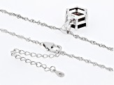 Pre-Owned Golden Sheen Sapphire Rhodium Over Sterling Silver Pendant With Chain 5.10ct