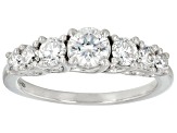 Pre-Owned Moissanite Platineve Ring 1.14ctw D.E.W