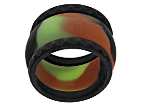 Pre-Owned Silicone Mens Band Ring set of 3