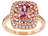 Pre-Owned Pink Color Shift Garnet 10k Rose Gold Ring 1.94ctw