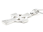 Pre-Owned Keith Jack™ Sterling Silver Celtic Cross Pendant with 18 Inch Chain