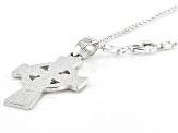 Pre-Owned Keith Jack™ Sterling Silver Celtic Cross Pendant with 18 Inch Chain