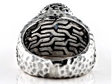 Pre-Owned Sea-renity Lab Created Opal Quartz Doublet Silver Ring