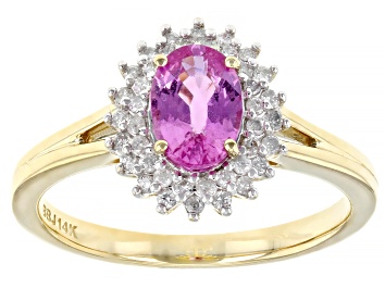 Picture of Pre-Owned Pink Sapphire 14k Yellow Gold Ring 1.00ctw