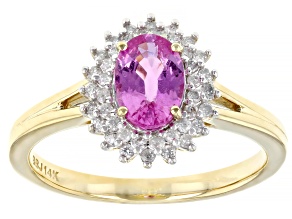 Pre-Owned Pink Sapphire 14k Yellow Gold Ring 1.00ctw