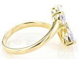 Pre-Owned White Cubic Zirconia 18k Yellow Gold Over Sterling Silver Ring 4.52ctw