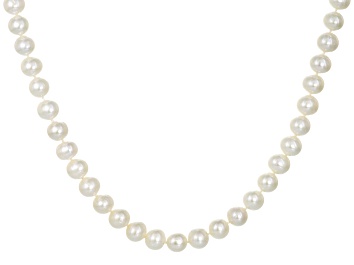 Picture of Pre-Owned Cultured Freshwater Pearl 14k Yellow Gold Strand Necklace 8.5-9.5mm