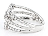 Pre-Owned White Diamond 10k White Gold Band Ring 1.00ctw