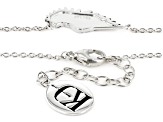 Pre-Owned Rhodium Over Sterling Silver "Angel Wing" Necklace