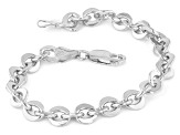 Pre-Owned Sterling Silver 7.1mm Cable Link Bracelet