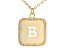 Pre-Owned 10k Yellow Gold Cut-Out Initial B 18 Inch Necklace