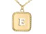 Pre-Owned 10k Yellow Gold Cut-Out Initial E 18 Inch Necklace
