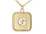 Pre-Owned 10k Yellow Gold Cut-Out Initial G 18 Inch Necklace