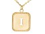 Pre-Owned 10k Yellow Gold Cut-Out Initial I 18 Inch Necklace