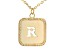 Pre-Owned 10k Yellow Gold Cut-Out Initial R 18 Inch Necklace