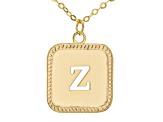 Pre-Owned 10k Yellow Gold Cut-Out Initial Z 18 Inch Necklace
