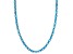 Pre-Owned Neon Apatite Rhodium Over Sterling Silver Tennis Necklace 18.65ctw
