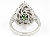 Pre-Owned Green And White Cubic Zirconia Platineve Ring Hawaii Collection 4.39ctw