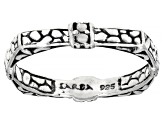 Pre-Owned White Topaz Sterling Silver Ring Set 0.55ct