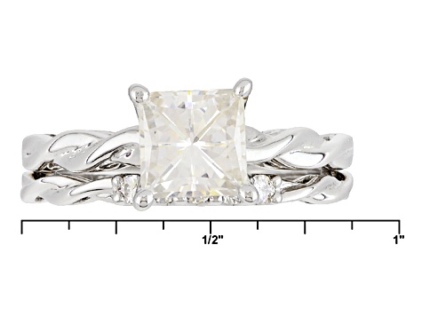 Pre-Owned Moissanite Ring Platineve® 1.85ctw DEW