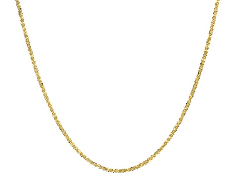 Pre-Owned 10k Yellow Gold Criss-Cross Link Chain