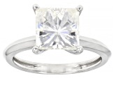 Pre-Owned Moissanite Platineve ring with two bands 2.98ctw DEW
