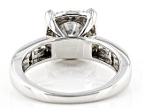 Pre-Owned Moissanite Platineve Halo Ring 1.60ctw DEW