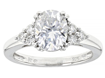 Picture of Pre-Owned Moissanite Platineve Ring 2.40ctw DEW.