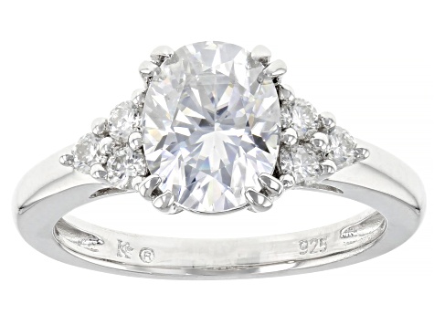 Pre-Owned Moissanite Platineve Ring 2.40ctw DEW.