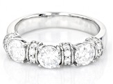 Pre-Owned Moissanite Platineve Band Ring 1.82ctw DEW.