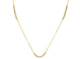 Pre-Owned 10K Yellow Gold Diamond-Cut Beaded Station Necklace
