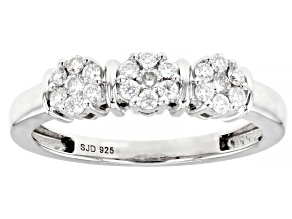 Pre-Owned Moissanite Platineve Ring .45ctw DEW