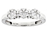 Pre-Owned Moissanite Platineve Ring .45ctw DEW