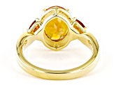 Pre-Owned Orange Madeira Citrine 18k Yellow Gold Over Sterling Silver Ring 2.47ctw