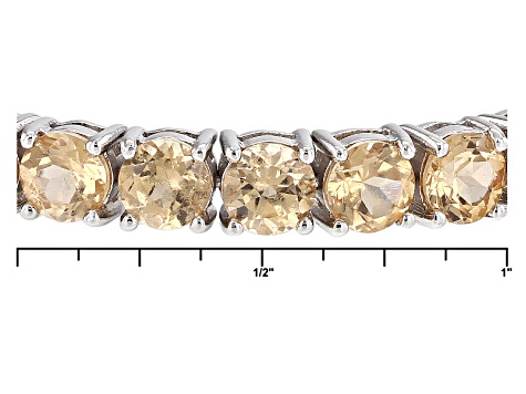 Pre-Owned Golden Hessonite Sterling Silver Sliding Adjustable Bracelet 4.78ctw
