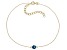 Pre-Owned London Blue Topaz 10k Yellow Gold Bracelet .51ct